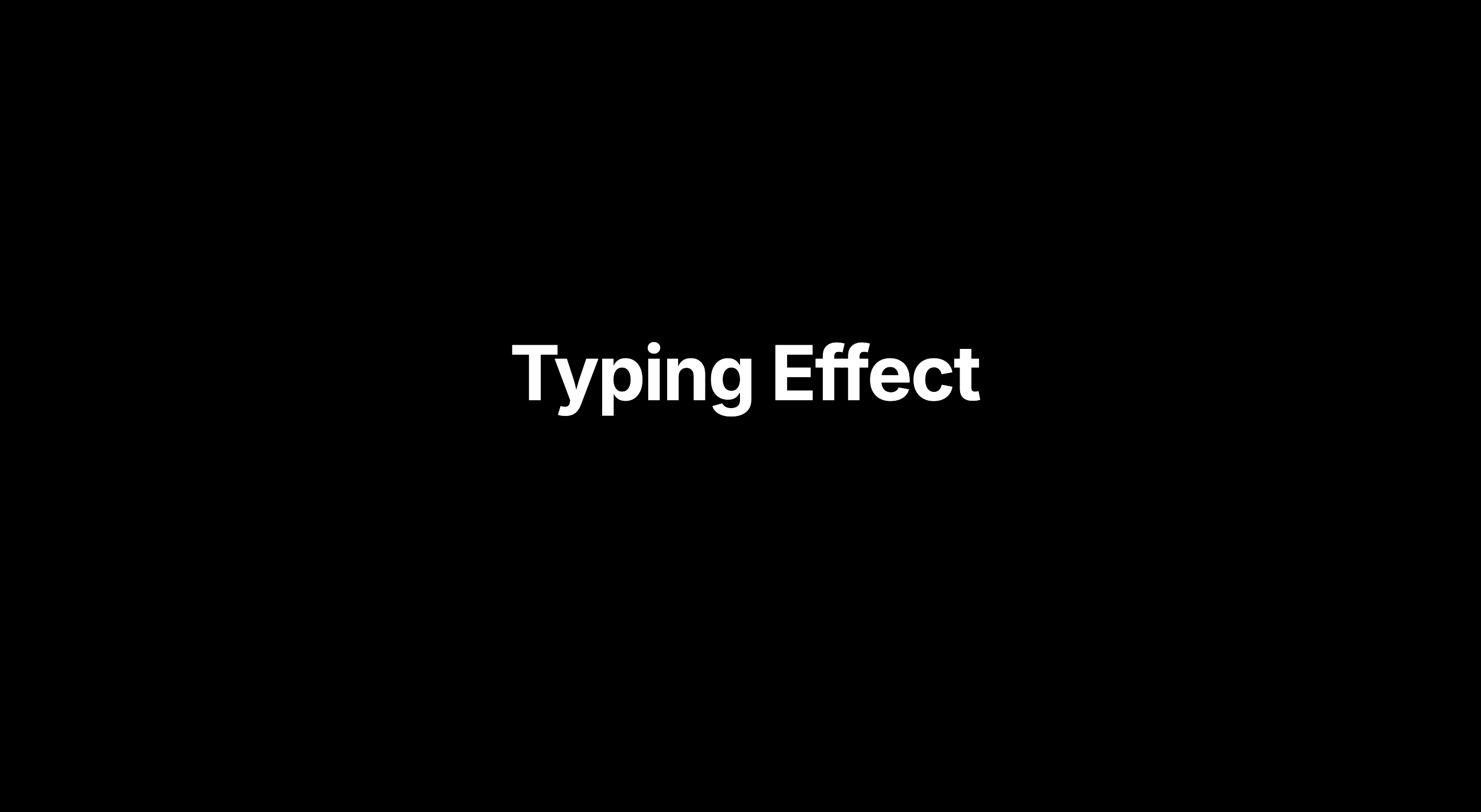 Typing Effect