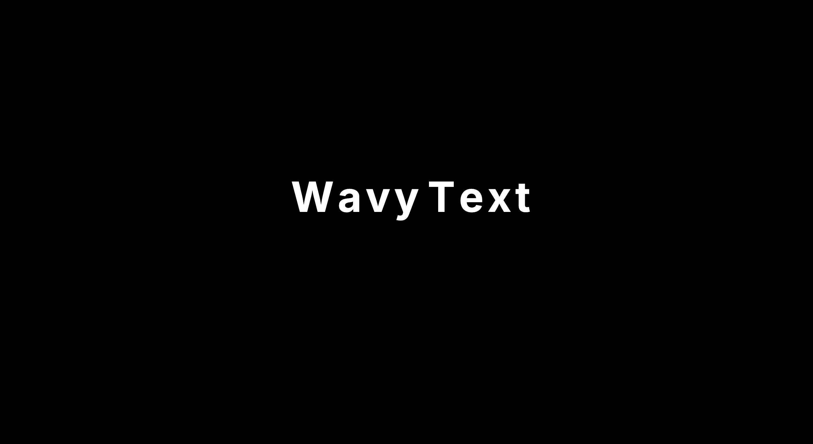 Wavy text